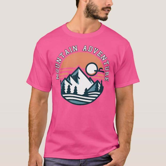 Förbluffande Perfekt för bergsdesign för att hysa  T Shirt (Framsida)