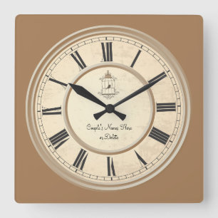 Förbluffande Personlig för årsdag Fyrkantig Klocka