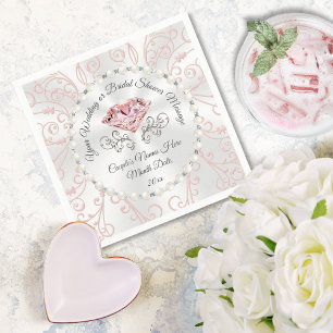 Förbluffande Personlig Möhippa Napkins, Rosa Pappersservett