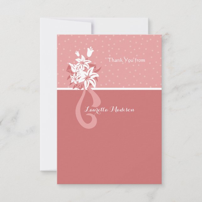 Förbluffande Tack Notecard Inbjudningar (Framsida)