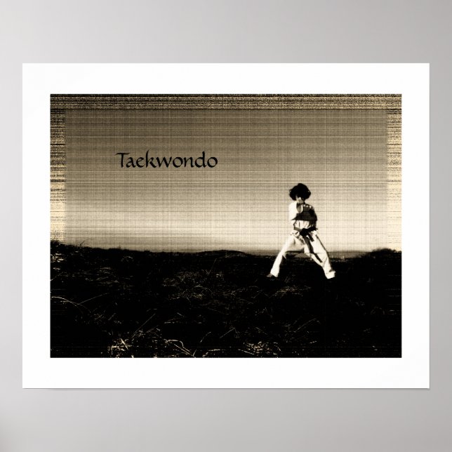Förbluffande taekwondo poster (Framsidan)