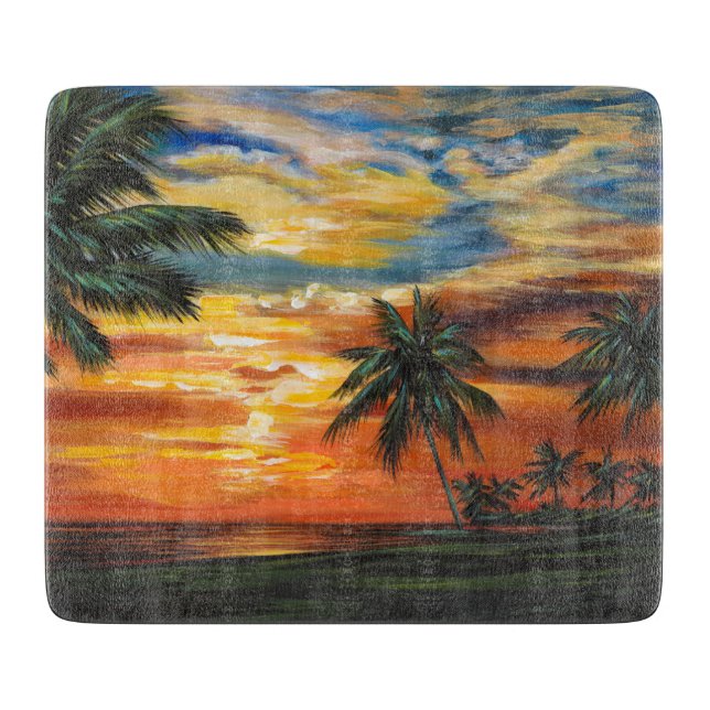 Förbluffande Tropical Sunset (Framsidan)