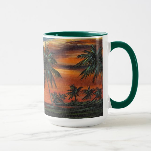Förbluffande Tropical Sunset Mugg (Höger)
