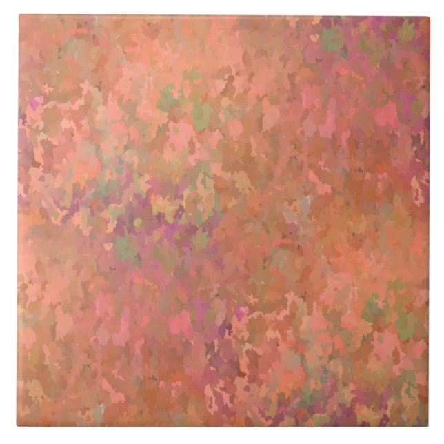 Förbränd koppar kakelplatta (Framsidan)