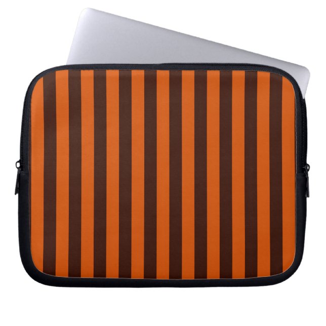 Förbränd Orange Rand Retro Stil Anpassa detta! Laptop Sleeve (Framsidan)