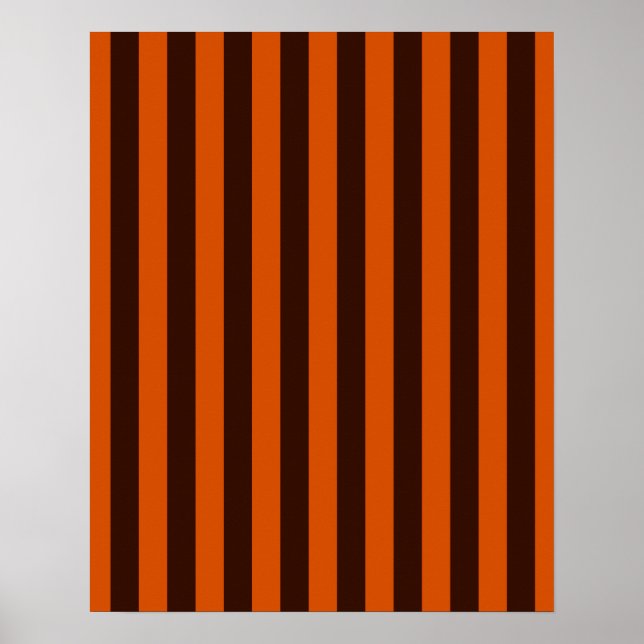 Förbränd Orange Rand Retro Stil Anpassa detta! Poster (Framsidan)