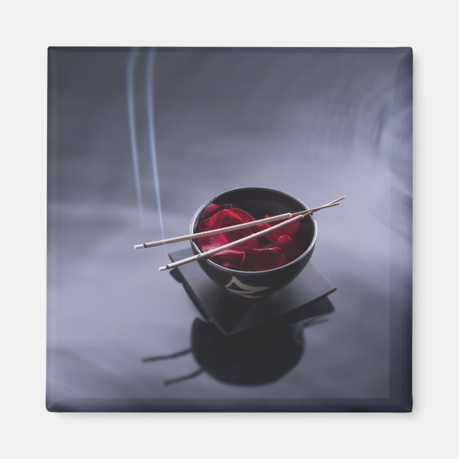 Förbränning av känslolöshet ovanpå tarmen på petal magnet (Framsidan)