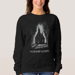 Förbränning av kyrkans gudstjänst Inget teist Sata T Shirt
