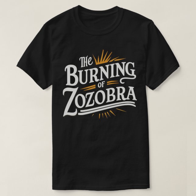 Förbränning av zozobra t shirt (Design framsida)