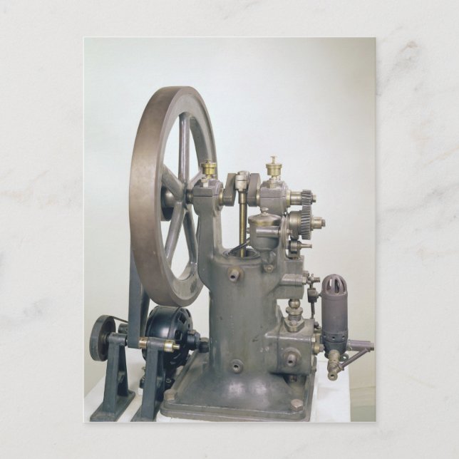 Förbränningsmotor, 1876 vykort (Framsida)