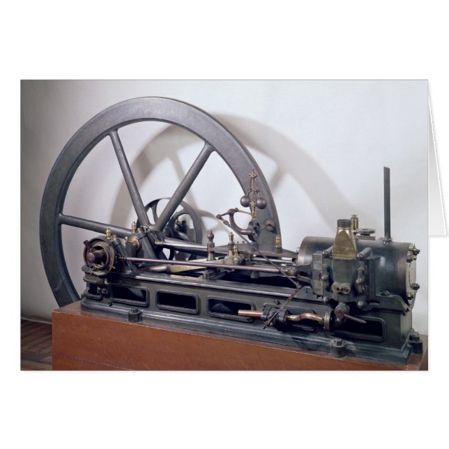 Förbränningsmotor Hälsningskort (Framsidan Horizontal)