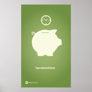 Förbrukningsgrad Poster 18 x 30 tum