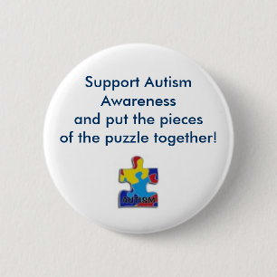 förbrylla biet, serviceAutism Awarenessand satt t Knapp