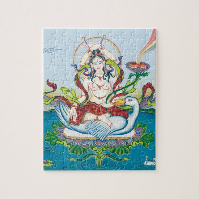 FÖRBRYLLA I TIN - Tara som skyddar mot gifter Pussel (Vertikal)