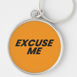 FÖRBRYTA MIG KEYCHAIN RUND SILVERFÄRGAD NYCKELRING