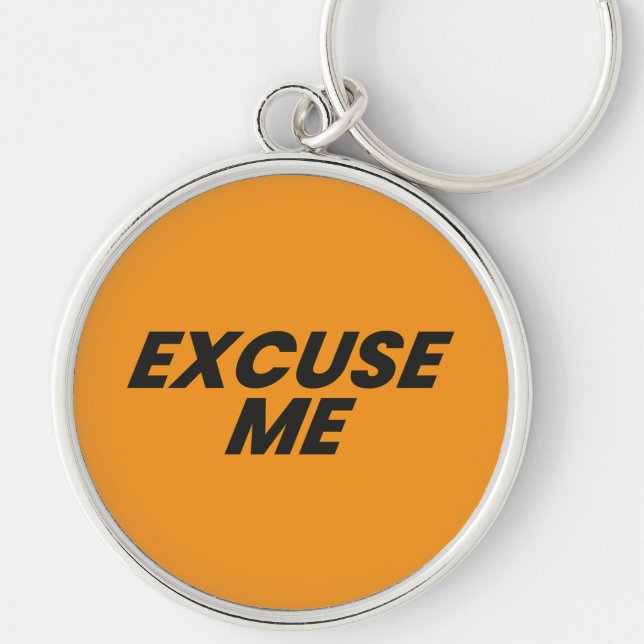 FÖRBRYTA MIG KEYCHAIN RUND SILVERFÄRGAD NYCKELRING (Framsidan)