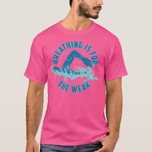 Förbrytning är för den svagt roliga simningspun t shirt