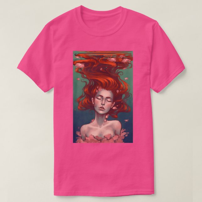 Förbrytning i stilla vatten t shirt (Design framsida)