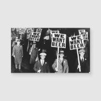 Förbud Beer Protest 1950-talets Vintage Fotografi