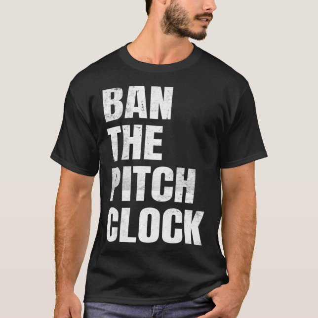 Förbud mot beckklocka i Baseball T Shirt (Framsida)