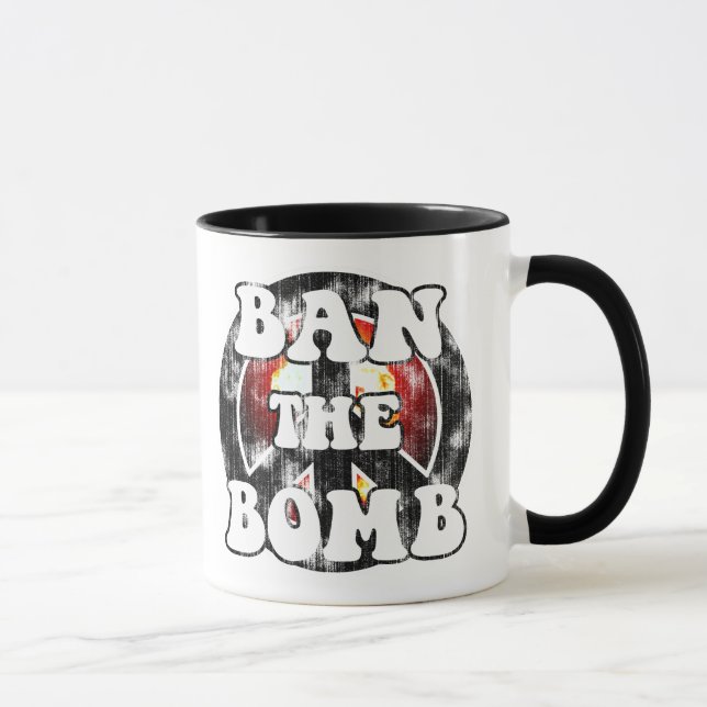 Förbud mot bomben mugg (Höger)