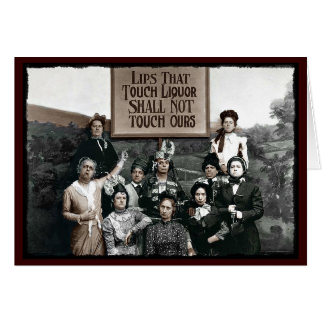 Förbud mot Dam Hälsningskort (Framsidan Horizontal)