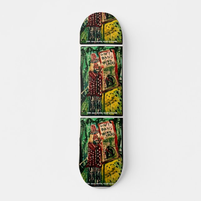 FÖRBUD MOT DET SKRÄCKLIGA SKATEBOARD BRÄDA 21,5 CM (Framsida)