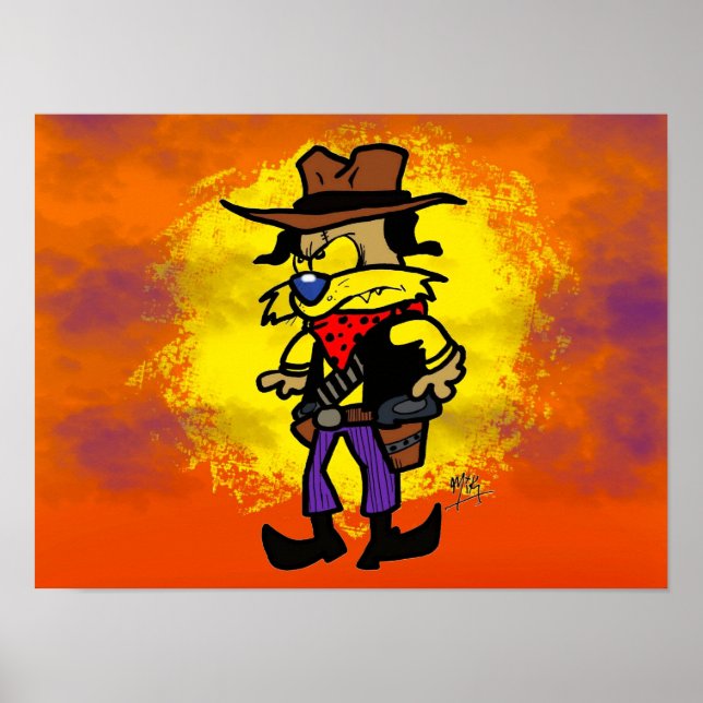 Förbud mot Doggo vid Sunset Poster (Framsidan)
