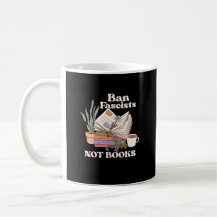 Förbud mot fascister och inte Bokar som läser Bok Kaffemugg