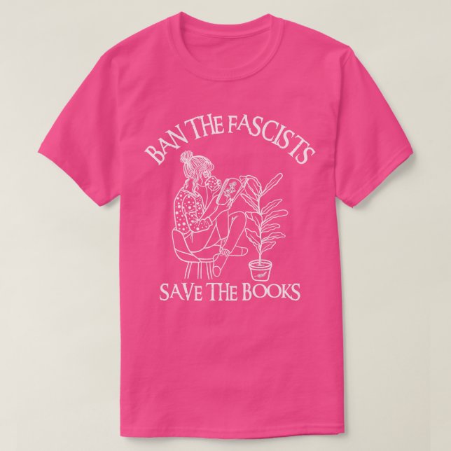 Förbud mot fascisternas Spara Bokar 8 T Shirt (Design framsida)