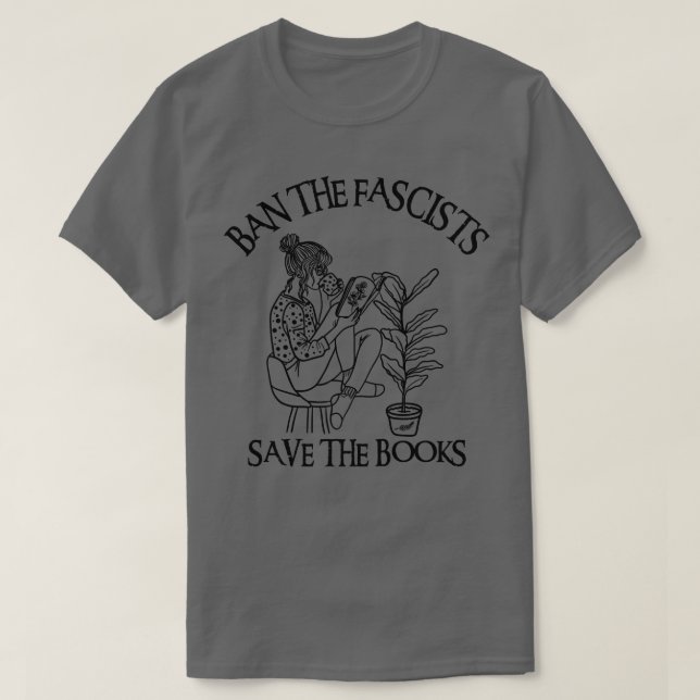 Förbud mot fascisternas Spara Bokar 9 T Shirt (Design framsida)