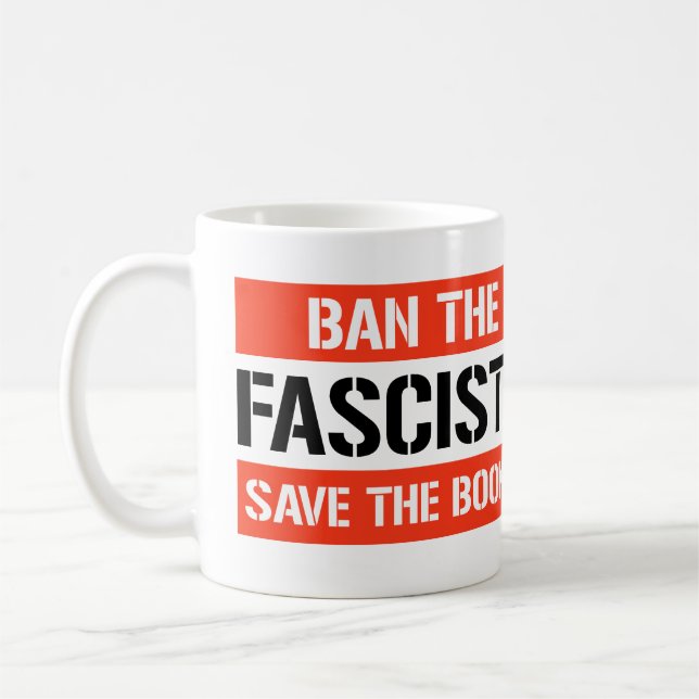 Förbud mot fascisternas Spara på Bokar Kaffemugg (Vänster)