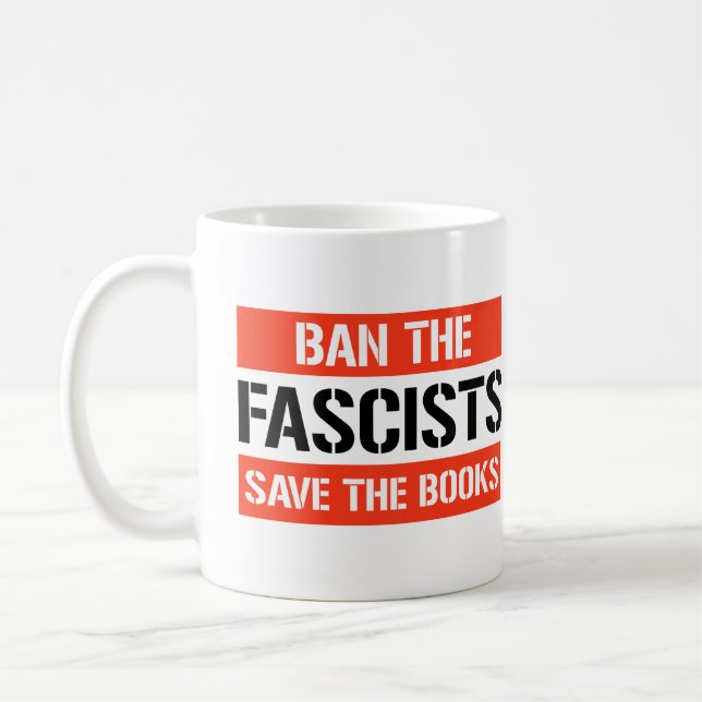 Förbud mot fascisternas Spara på Bokar Kaffemugg (Vänster)