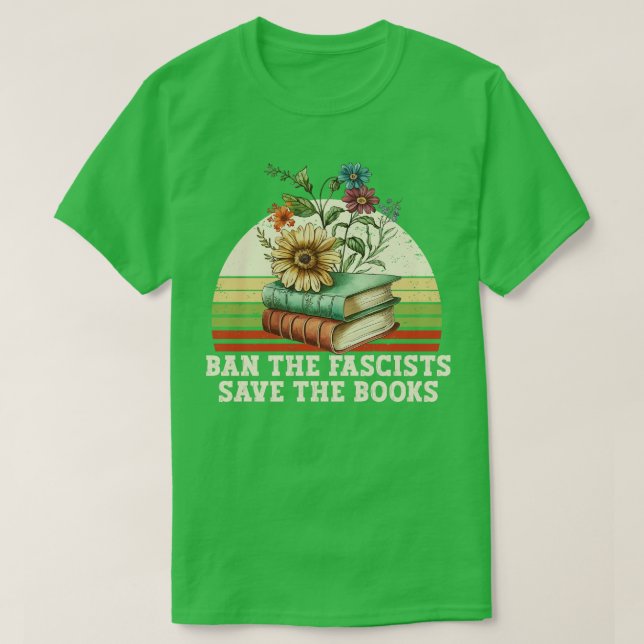 Förbud mot fascisternas Spara på Bokar T Shirt (Design framsida)