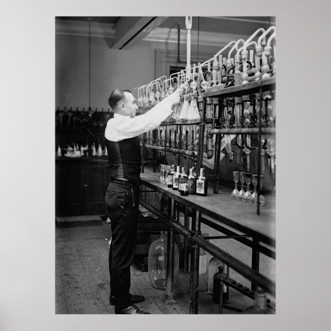 FÖRBUD MOT LIKVOR TEST LAB 1920 POSTER (Framsidan)