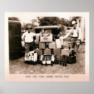 Förbud mot öl Raid, Kilgore, TX 1931 Poster