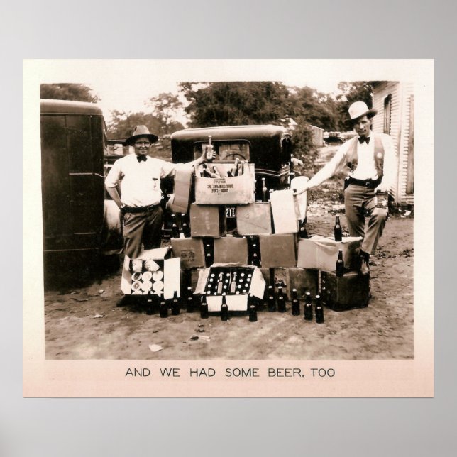 Förbud mot öl Raid, Kilgore, TX 1931 Poster (Framsidan)