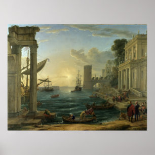 Förbud mot Sheba-drottningen - Claude Lorrain Poster