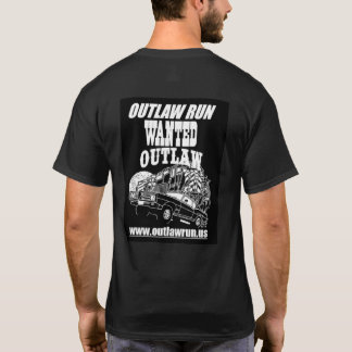 Förbud mot Springa T-Shirt med utformning på baksi