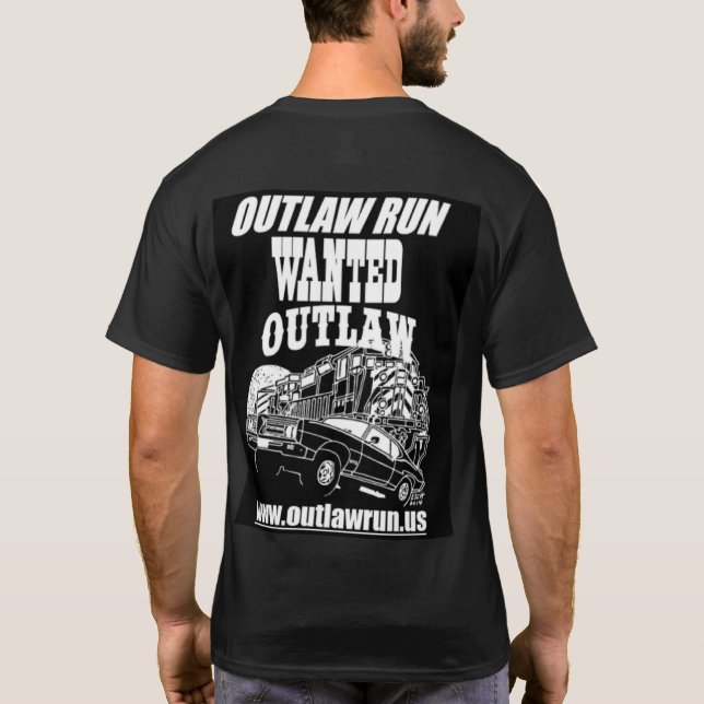 Förbud mot Springa T-Shirt med utformning på baksi (Baksida)