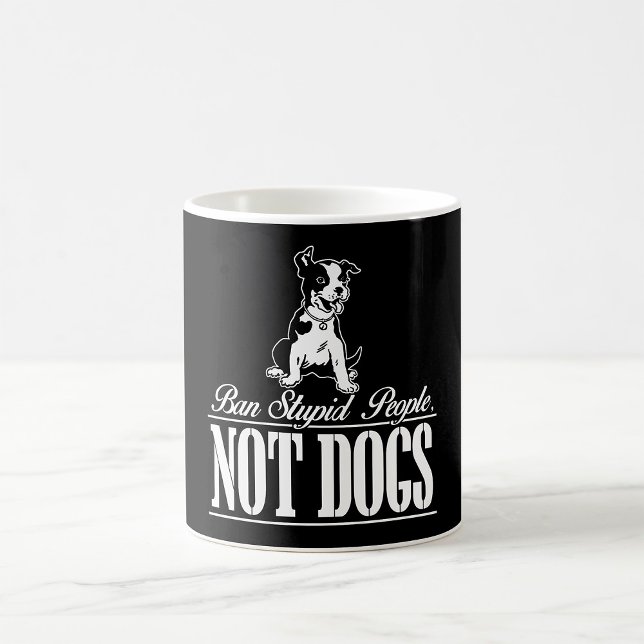 Förbud mot stupida människor som inte är Hundar-ka Kaffemugg (Skapare uppladdad)