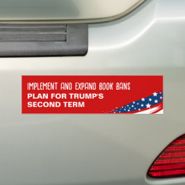 Förbud mot Trump Bok Bildekal