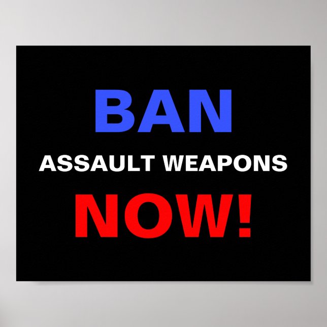 Förbud mot vapen nu! Guns Polisprotest Poster (Framsidan)