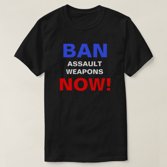 Förbud mot vapen nu! Guns Polisprotest T Shirt (Design framsida)
