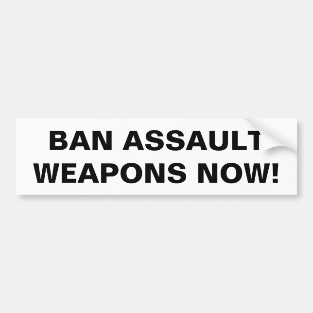 Förbud mot vapen nu! Pro Gun Control Bildekal (Framsidan)