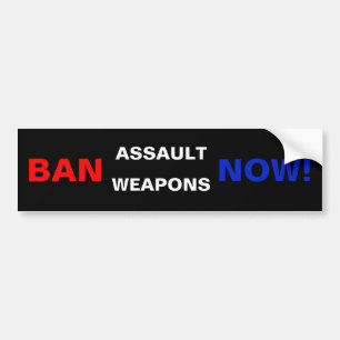 Förbud mot vapen nu! Säkerhet för Gun Control Safe Bildekal