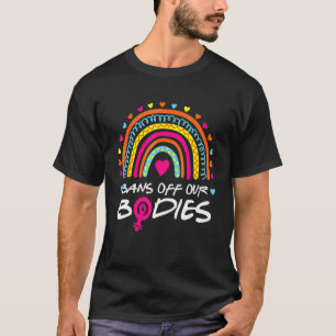Förbud mot Vintagen Rainbow Abo för våra kroppar P T Shirt