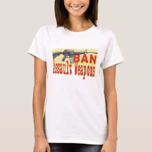 Förbud mot vuxna vapen fram och bak T-shirt