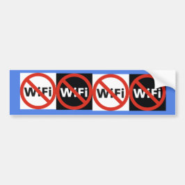 Förbud mot Wi-Fi-stötfångare Bildekal