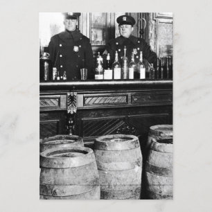 Förbud - Speakeasy Police Raid Bootlegger - M Inbjudningar